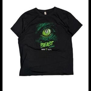 Monster energy black tee size